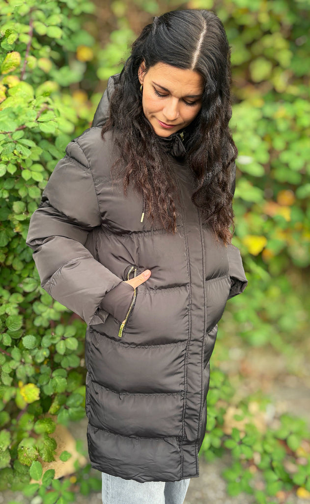 Neo Noir Jakke - Lucette Puffer - Dark Brown