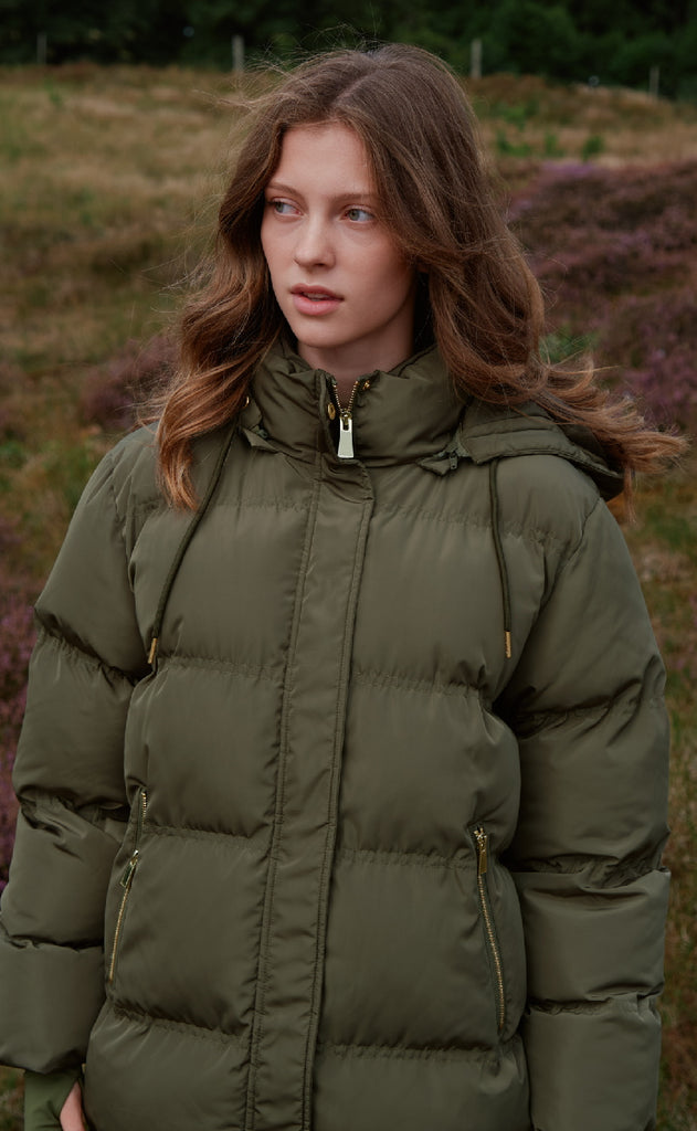 Neo Noir Jakke - Lucette Puffer - Olive