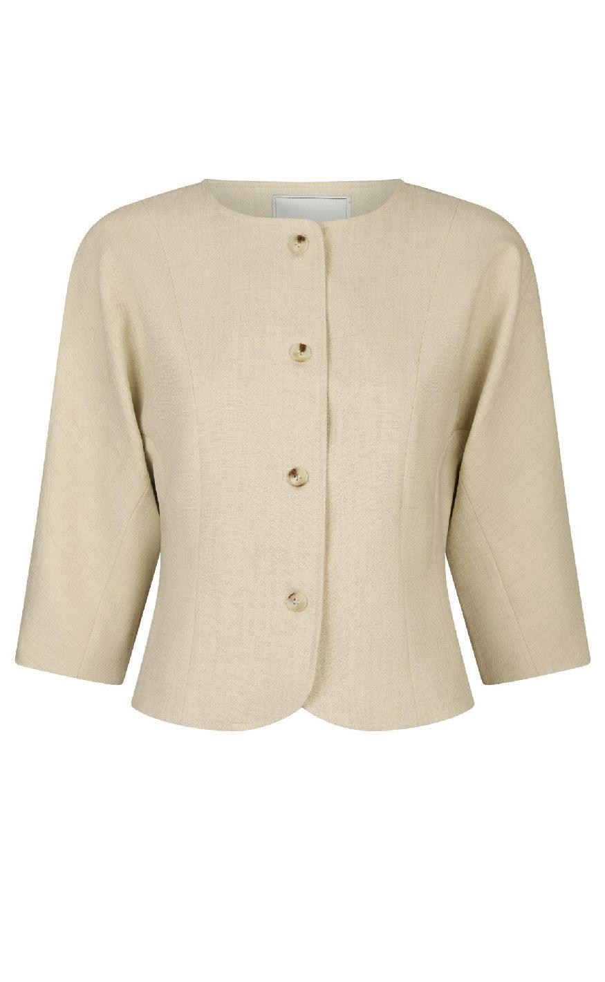 Neo Noir Jakke - Mesto - Beige Melange