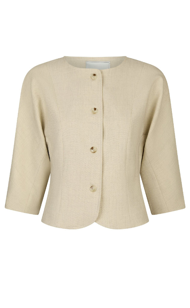Neo Noir Jakke - Mesto - Beige Melange