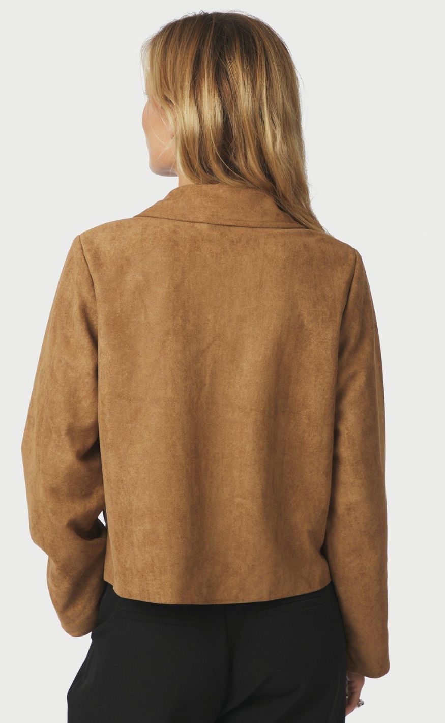Neo Noir Jakke - Nilo Faux Suede - Cognac