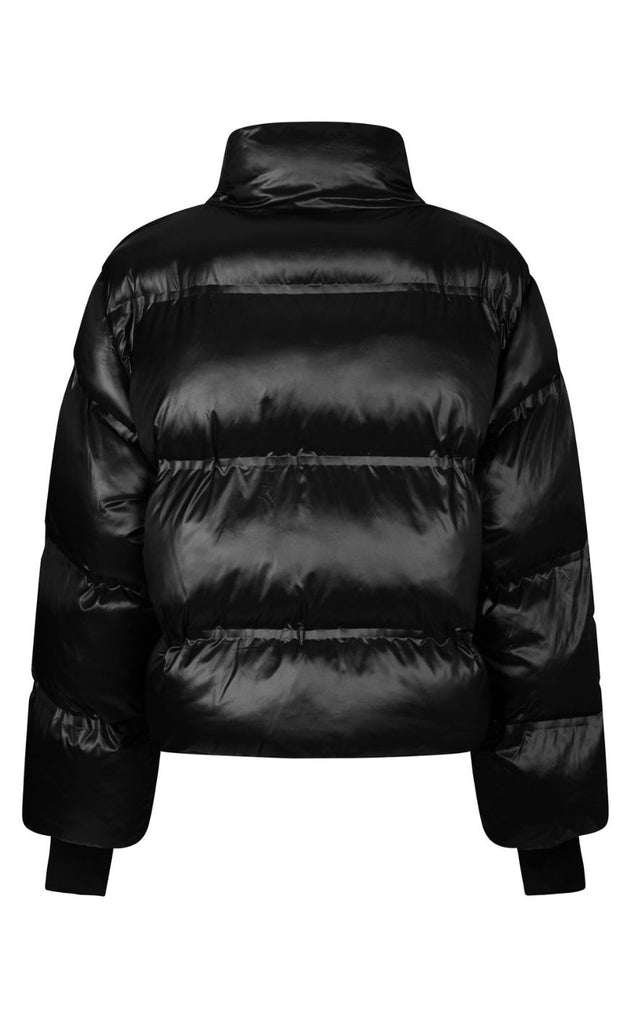 Neo Noir Jakke - Rhea Shiny Puffer - Black
