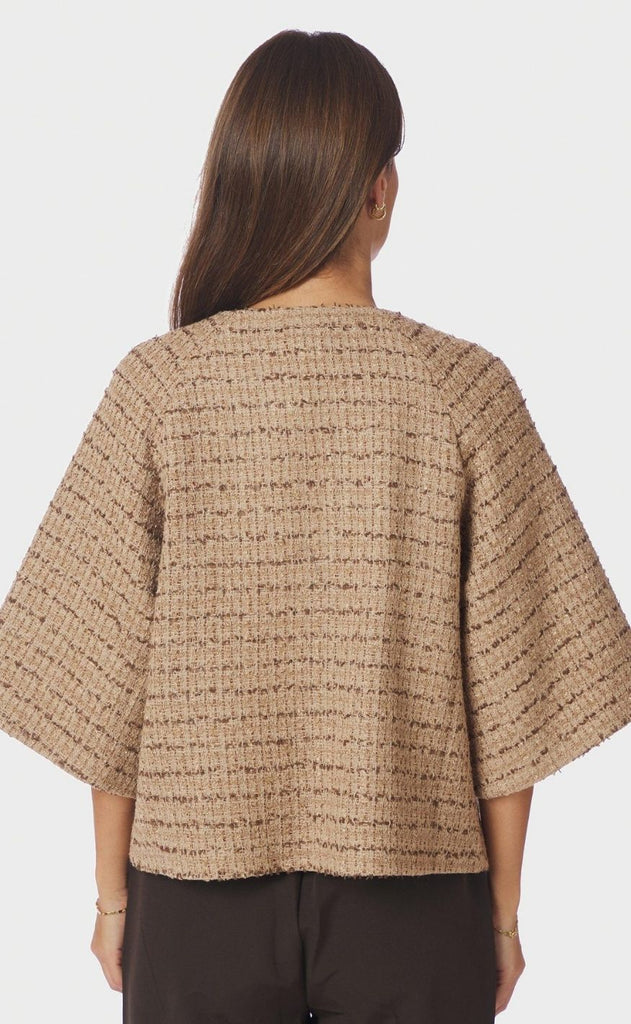 Neo Noir Jakke - Rosella Boucle Mini - Taupe