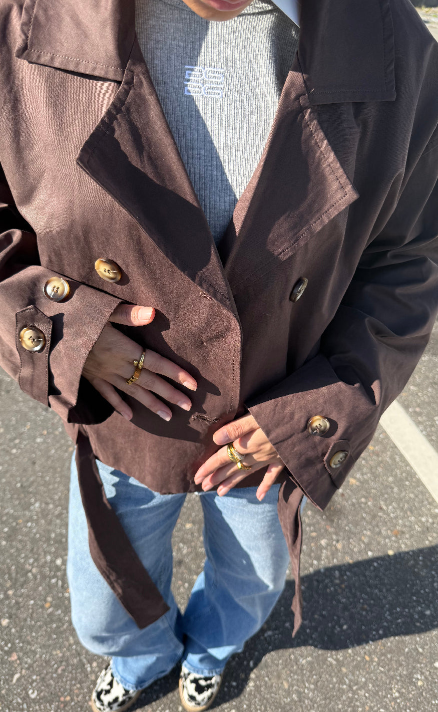 Neo Noir Jakke - Sia F - Chocolate Brown