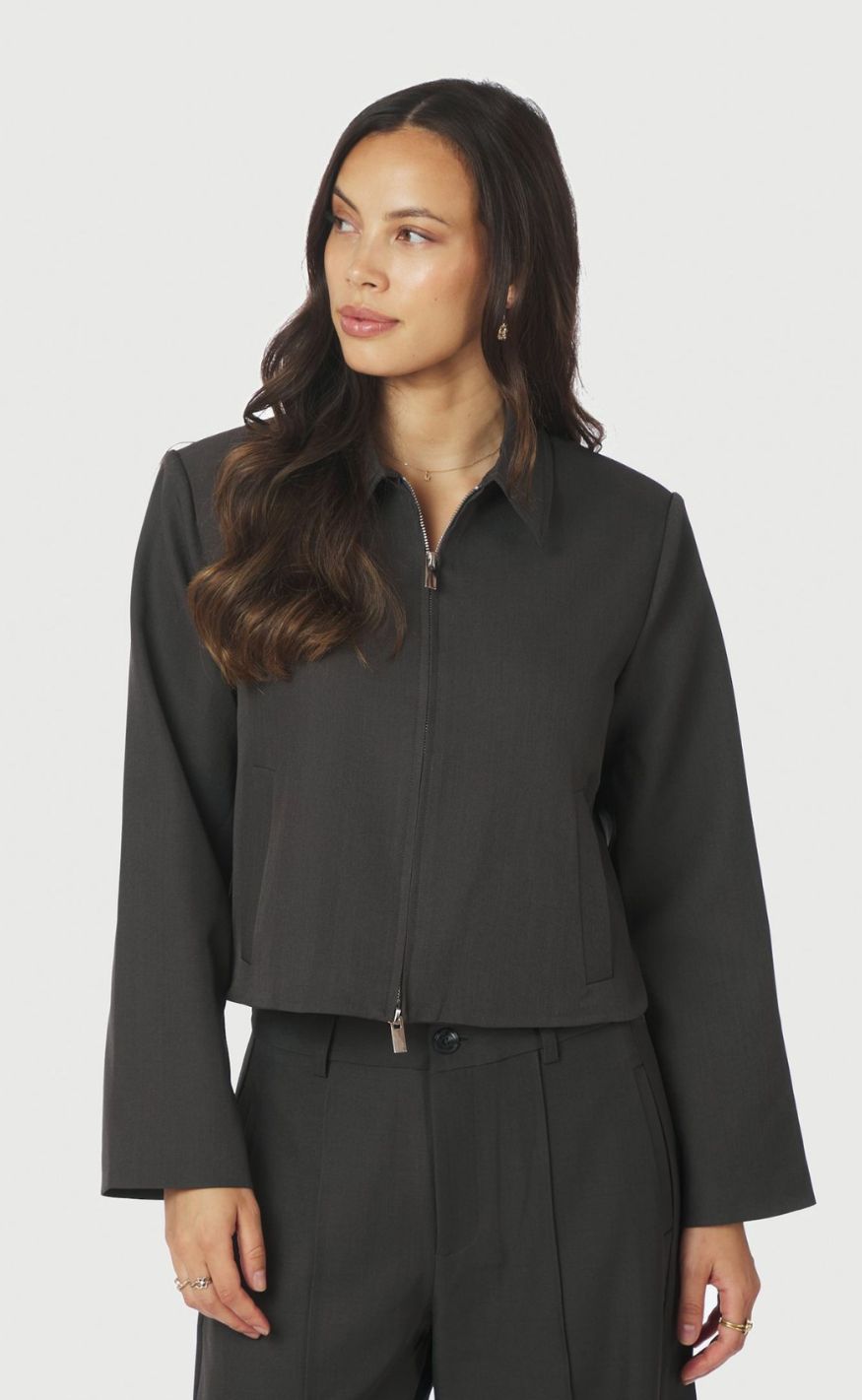 Neo Noir Jakke - Vianney Structure - Dark Grey