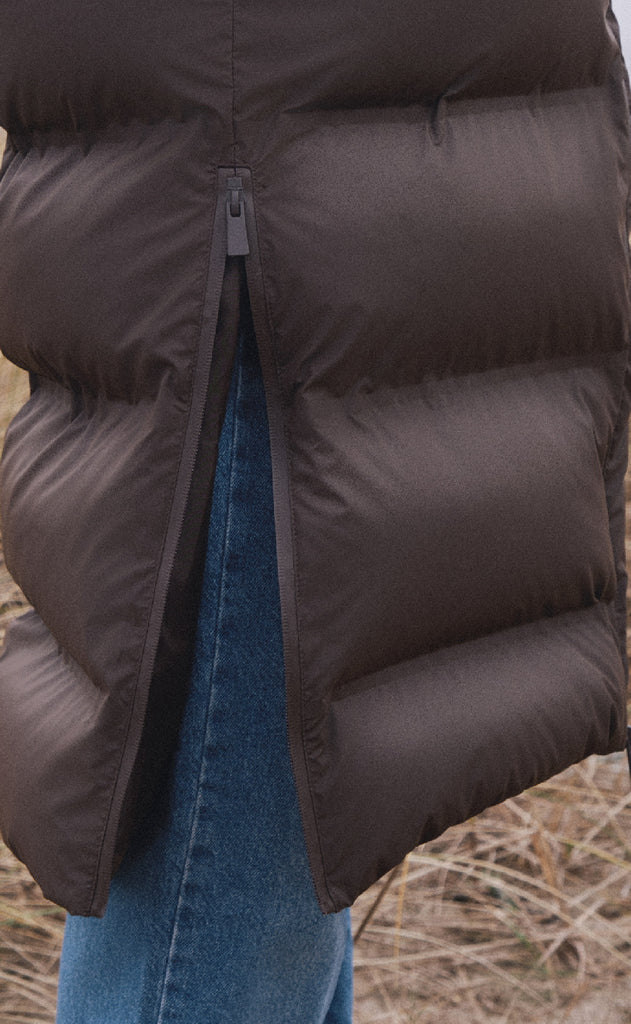 Neo Noir Jakke - Viviana Puffer - Dark Brown