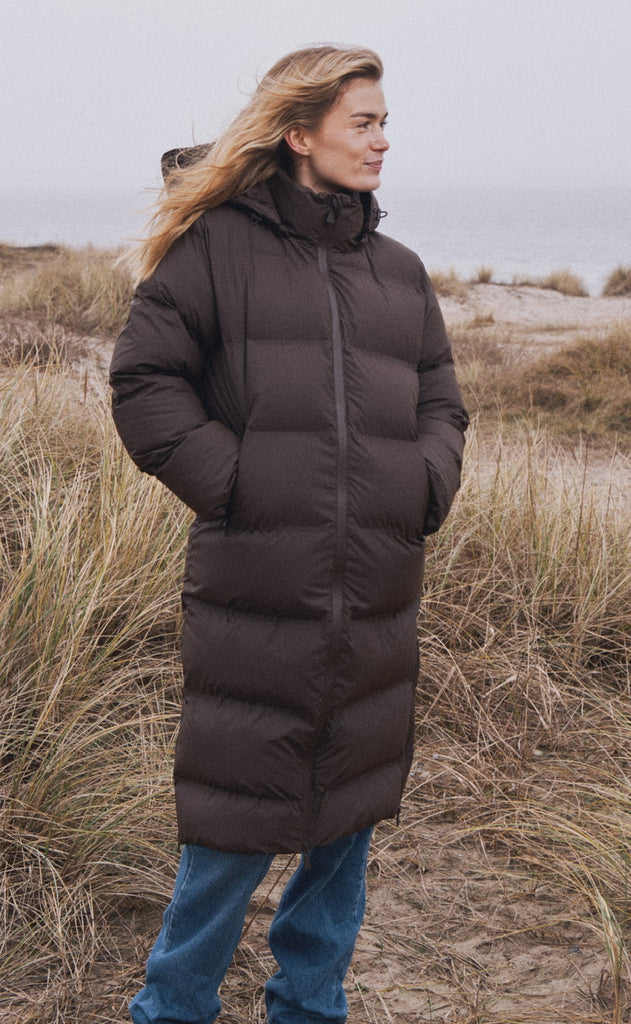 Neo Noir Jakke - Viviana Puffer - Dark Brown
