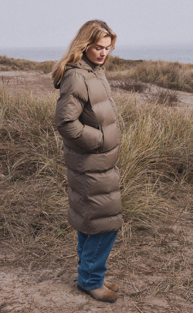 Neo Noir Jakke - Viviana Puffer - Dark Taupe