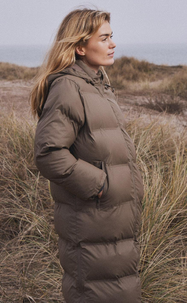 Neo Noir Jakke - Viviana Puffer - Dark Taupe