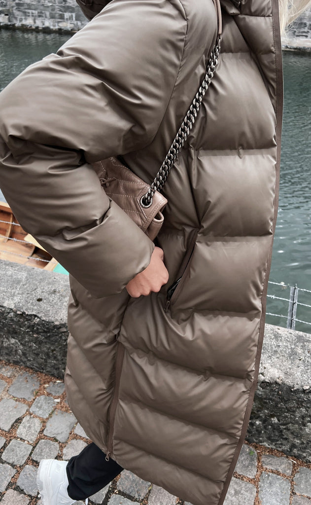 Neo Noir Jakke - Viviana Puffer - Dark Taupe