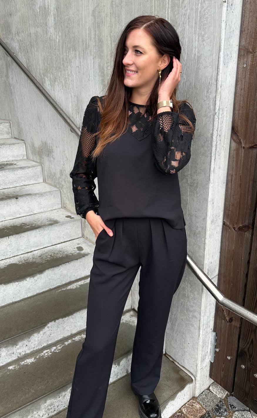 Neo Noir Jumpsuit - Antonia - Black