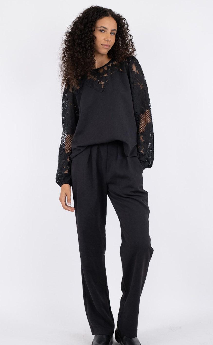 Neo Noir Jumpsuit - Antonia - Black
