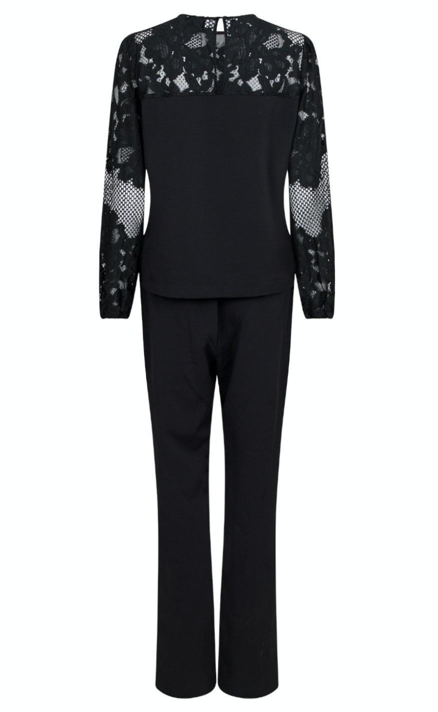 Neo Noir Jumpsuit - Antonia - Black