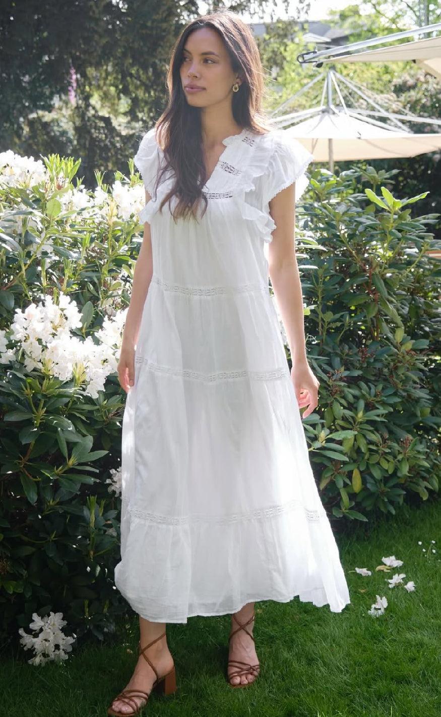 Neo Noir Kjole - Ankita S Voile - White