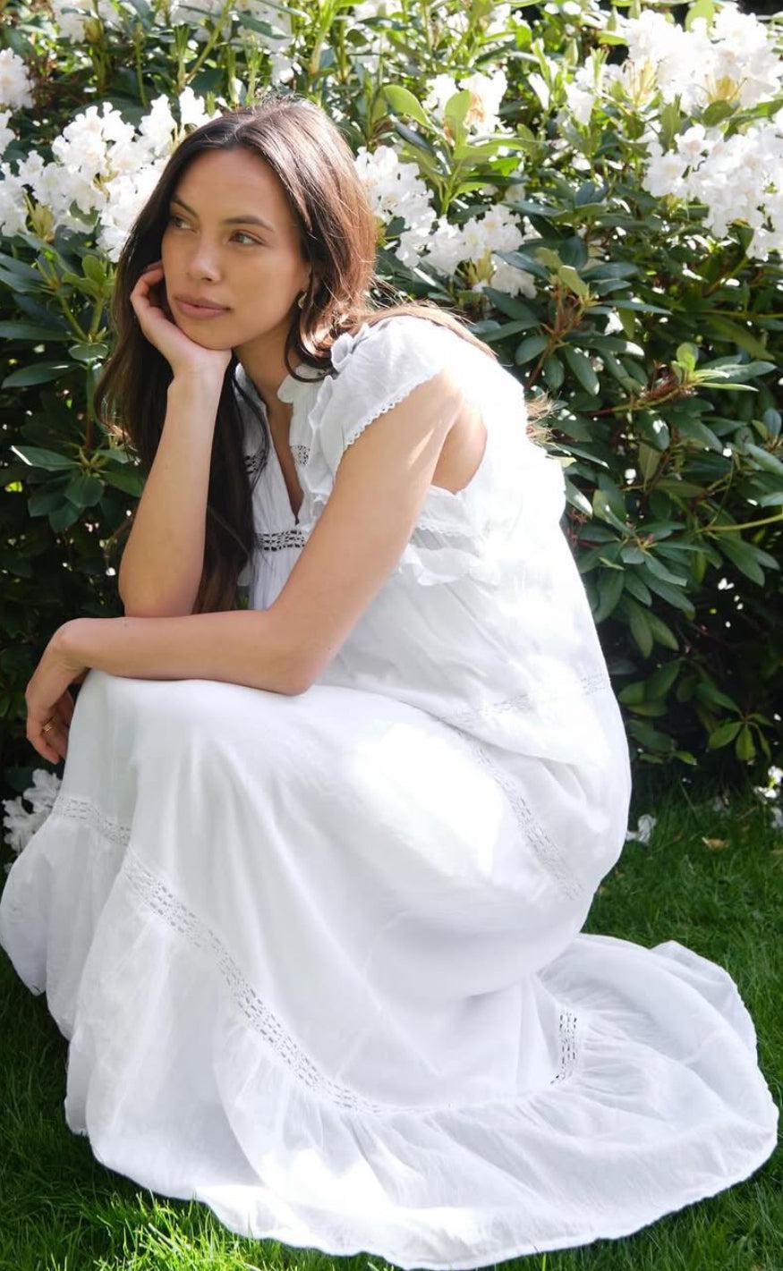 Neo Noir Kjole - Ankita S Voile - White