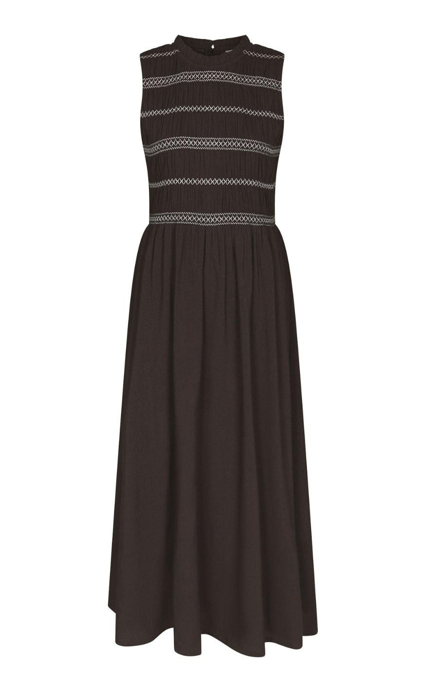 Neo Noir Kjole - Atika Deco - Dark Brown