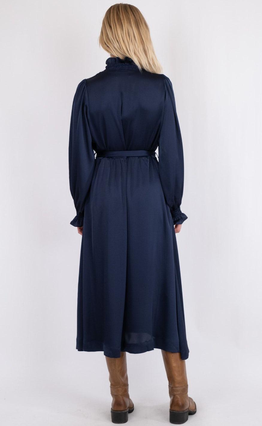 Neo Noir Kjole - Borelli - Navy