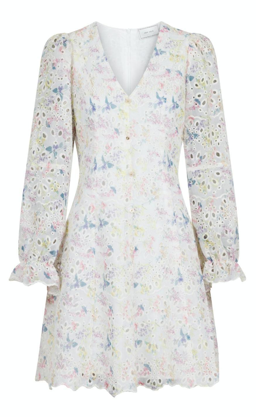 Neo Noir Kjole - Cabana Embroidery - Creme