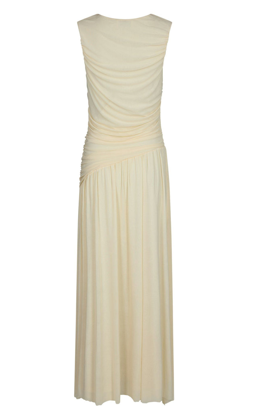 Neo Noir Kjole - Cludine Mesh - Light Yellow