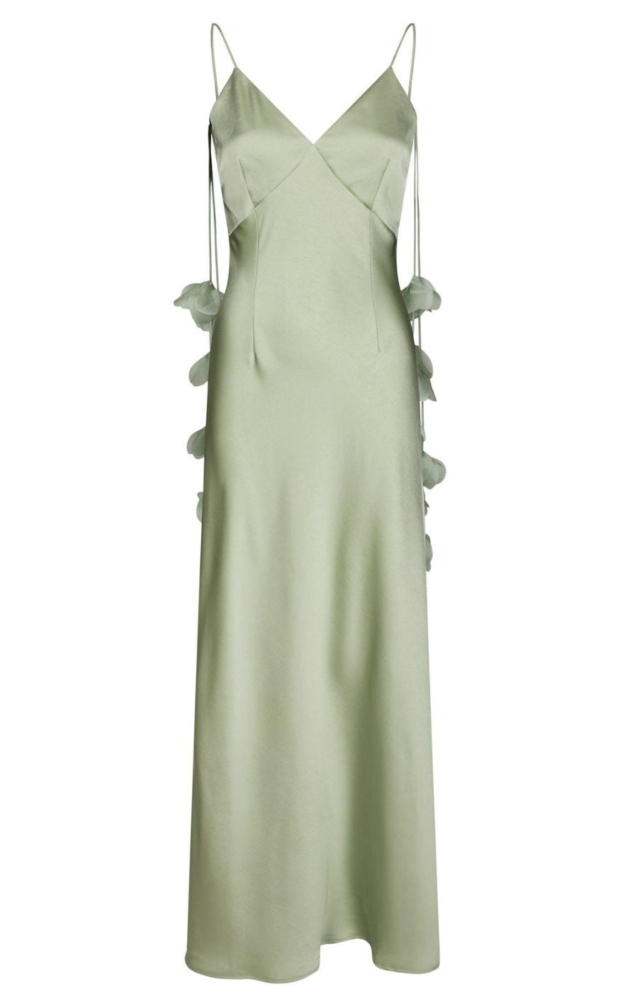 Neo Noir Kjole - Colly Heavy Sateen - Mint Green