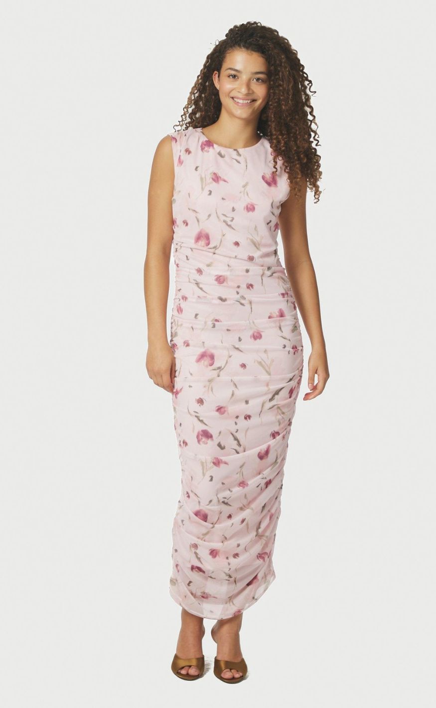 Neo Noir Kjole - Corilina Artist Mesh - Light Pink
