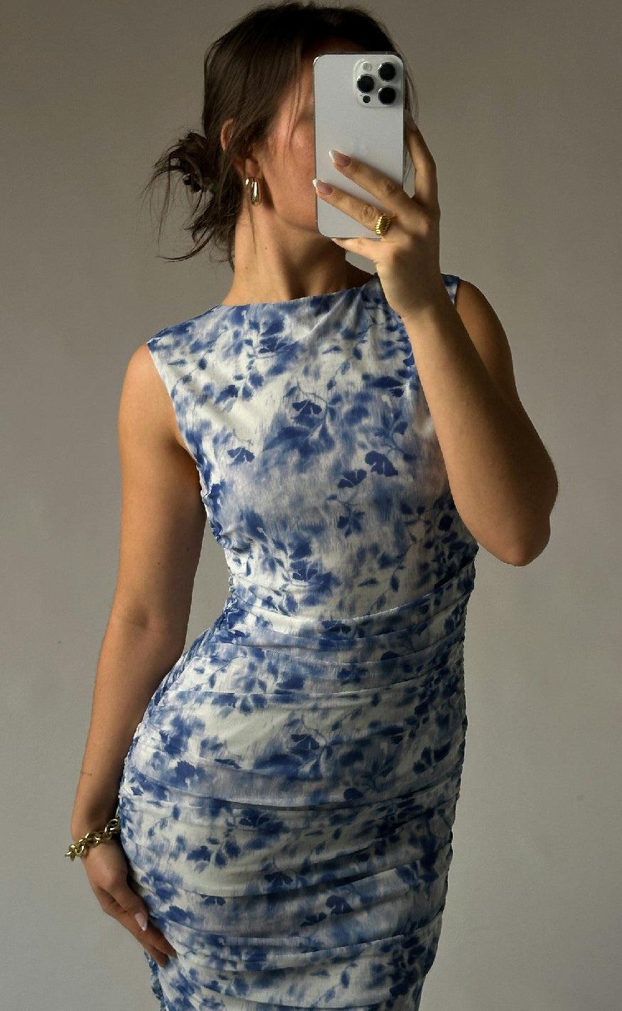 Neo Noir Kjole - Corilina - Light Blue