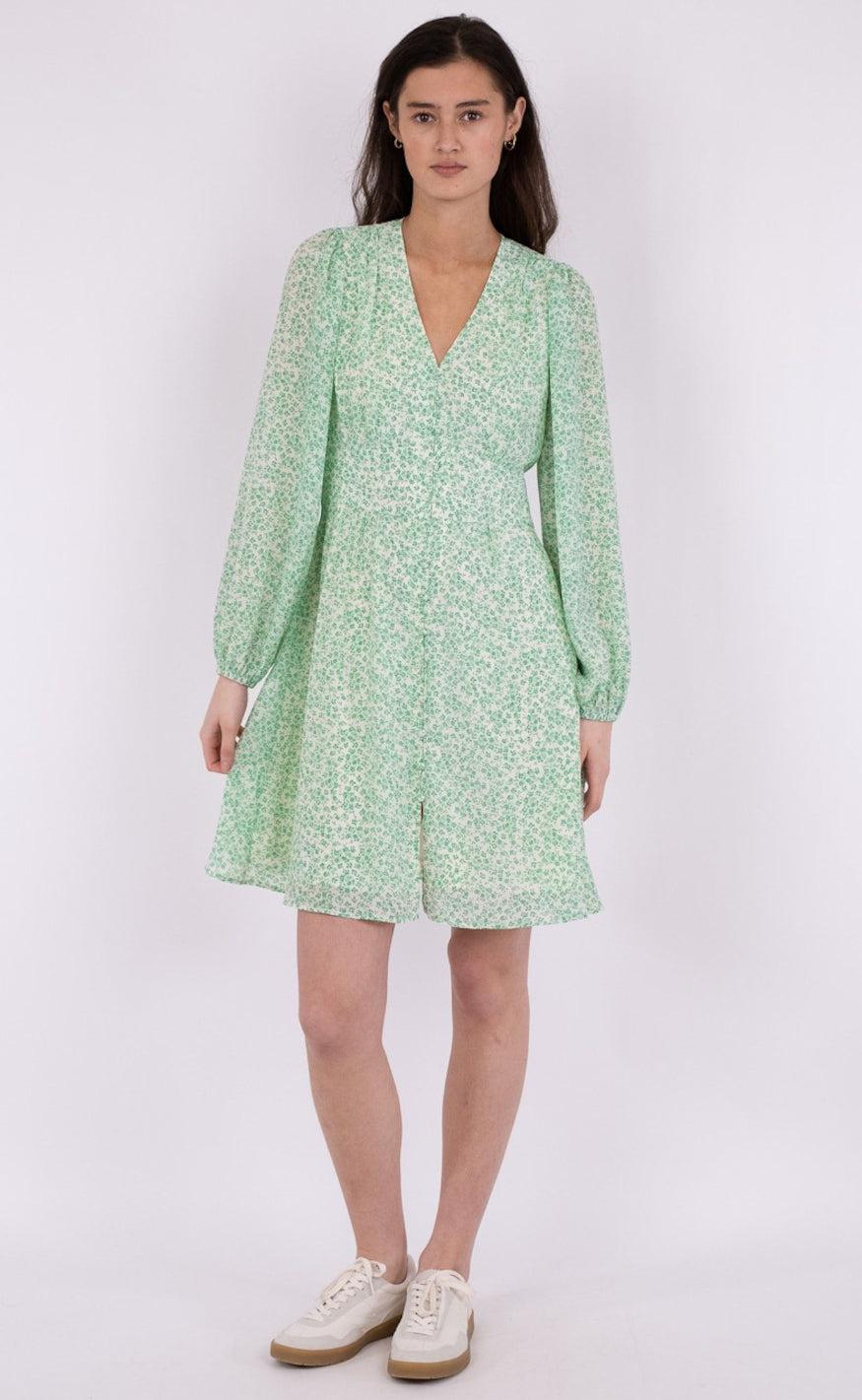 Neo Noir Kjole - Gilda - Soft Green