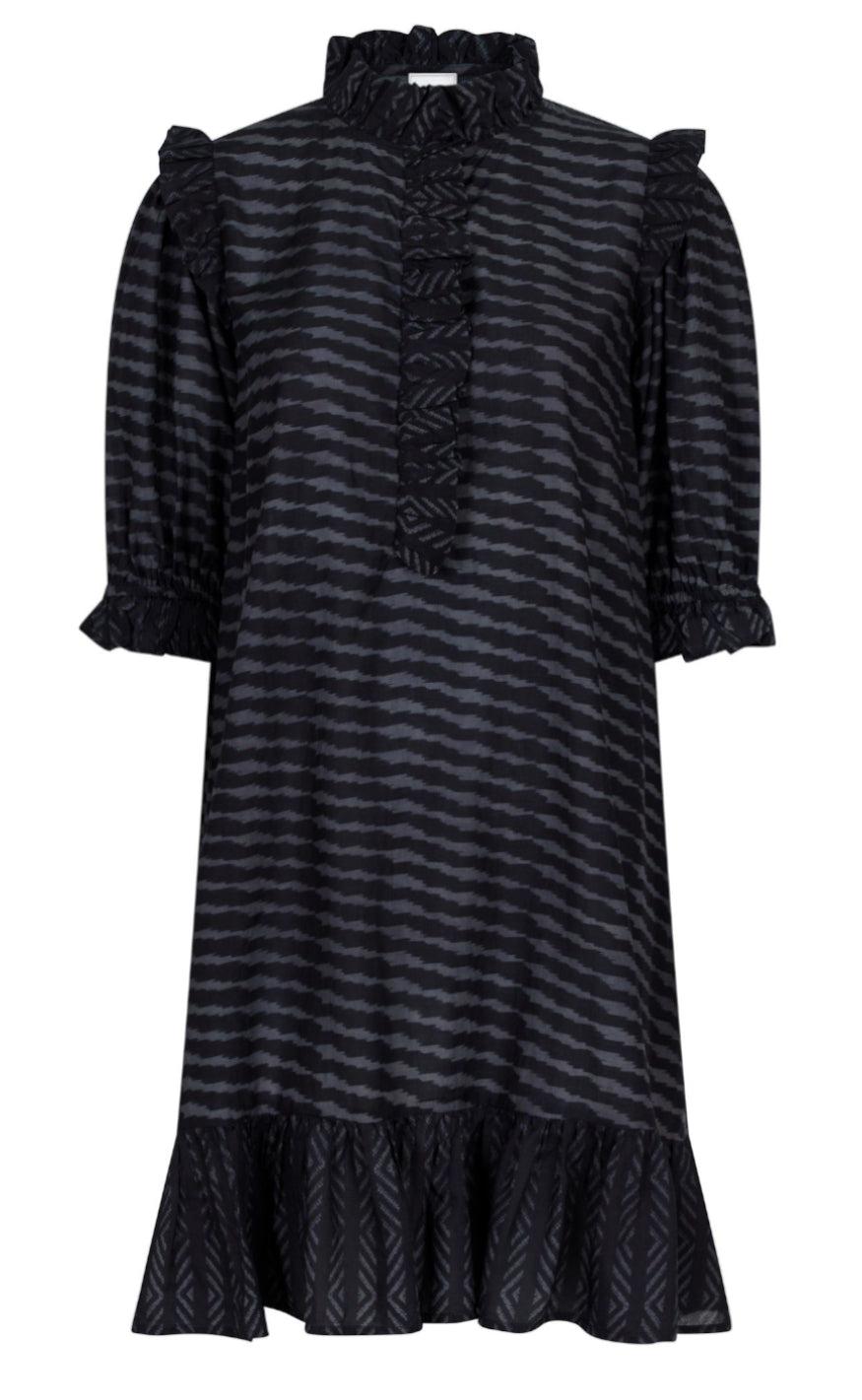 Neo Noir Kjole - Hani Graphic - Black