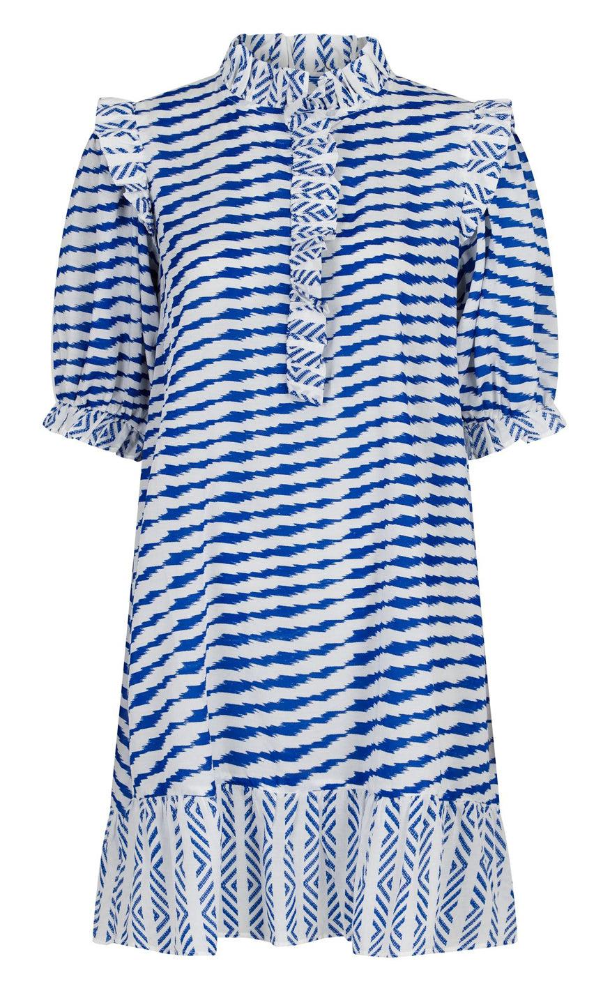 Neo Noir Kjole - Hani Graphic - Blue