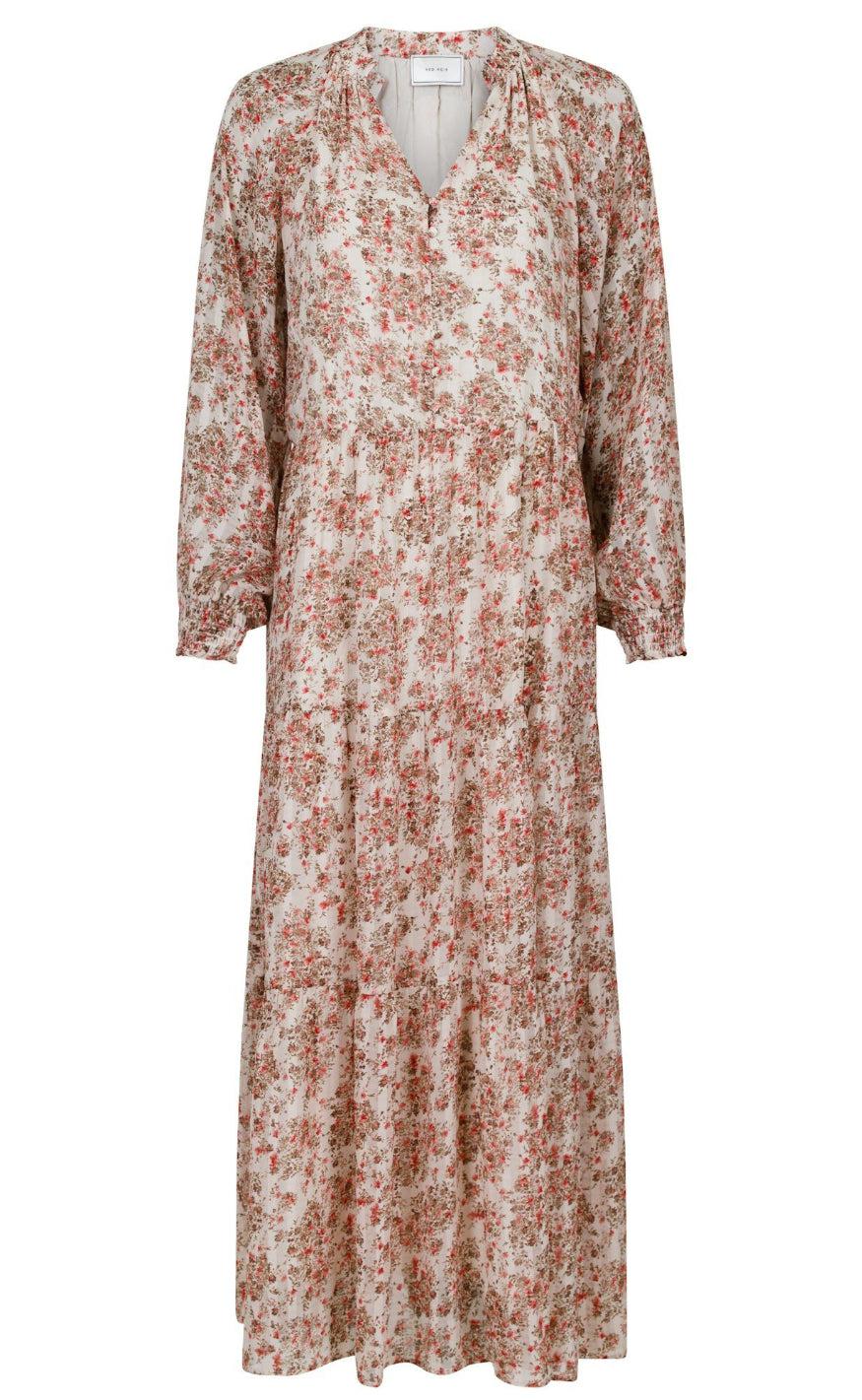 Neo Noir Kjole - Hiko Meadow Magic - Off White