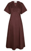 Neo Noir Kjole - Illana Poplin - Burgundy