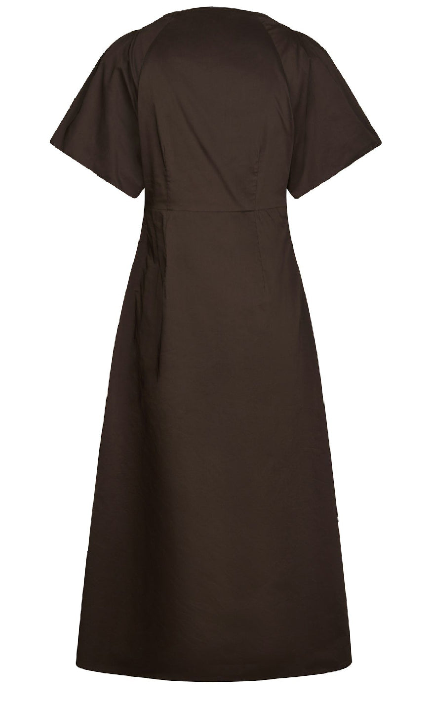 Neo Noir Kjole - Illana Poplin - Chocolate Brown