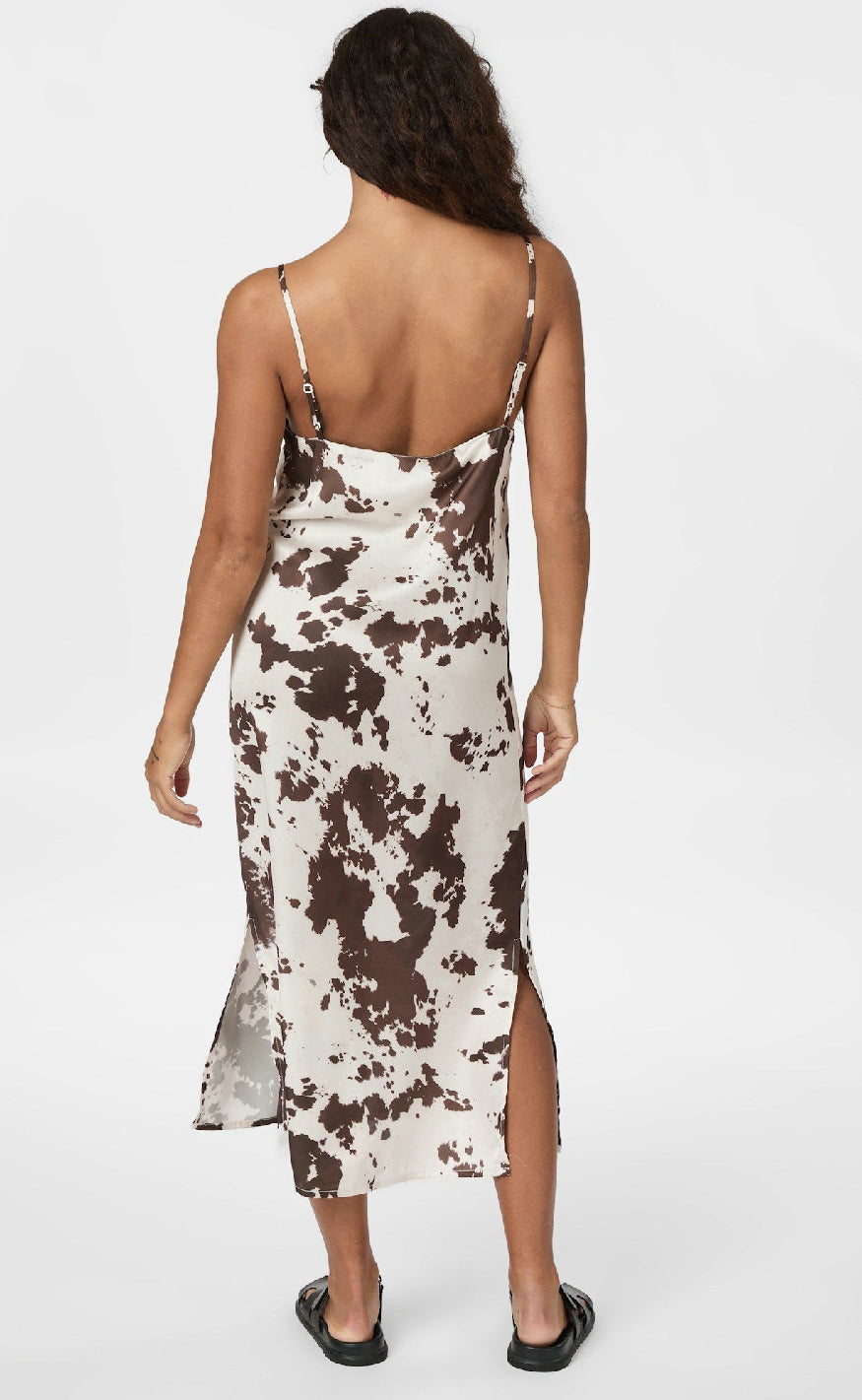 Neo Noir Kjole - Kamran Cow Print - Brown