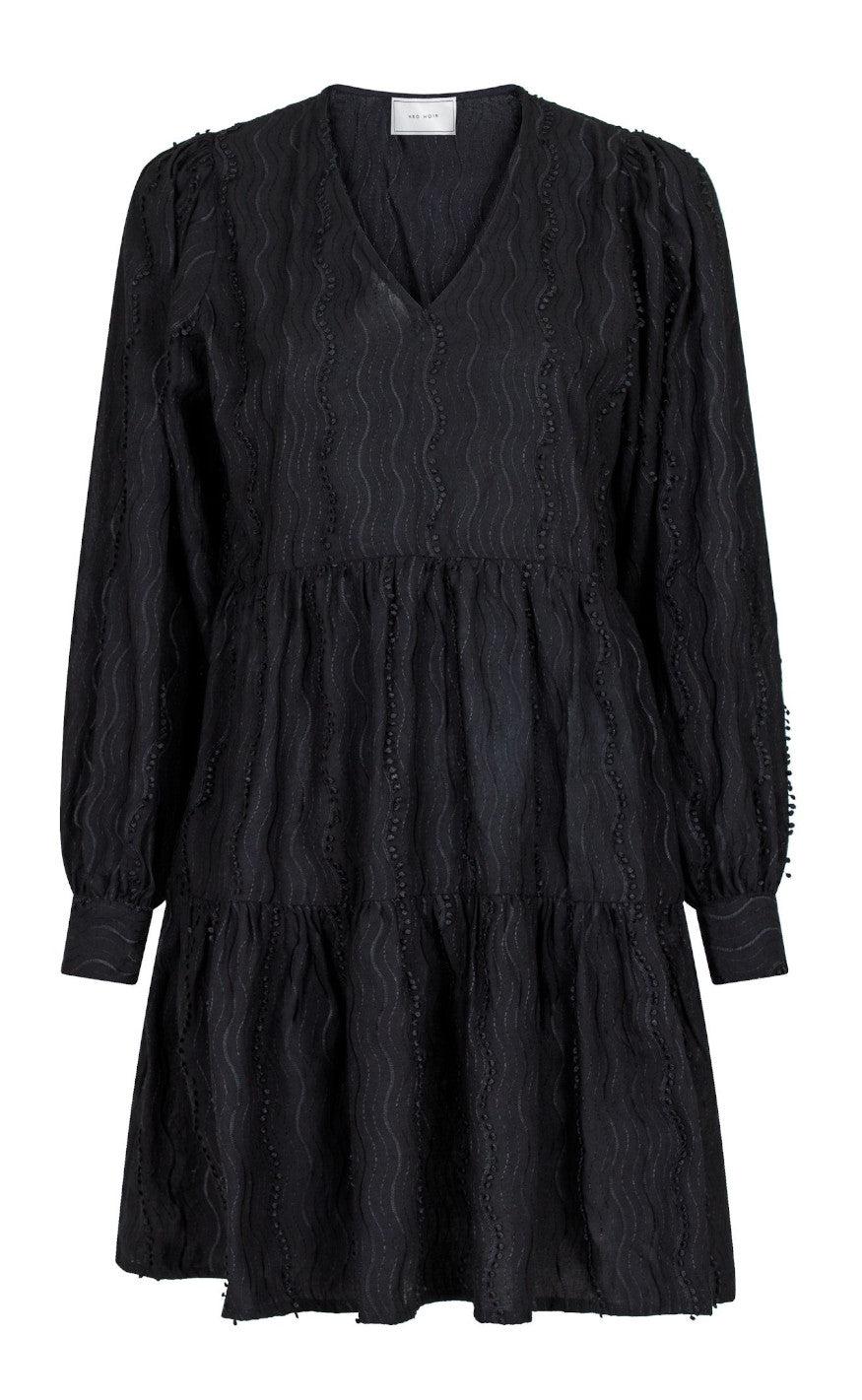 Neo Noir Kjole - Katrina Wave - Black