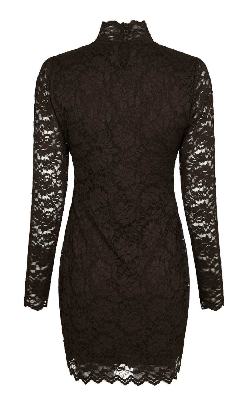 Neo Noir Kjole - Lizette Laceflower - Chocolate Brown