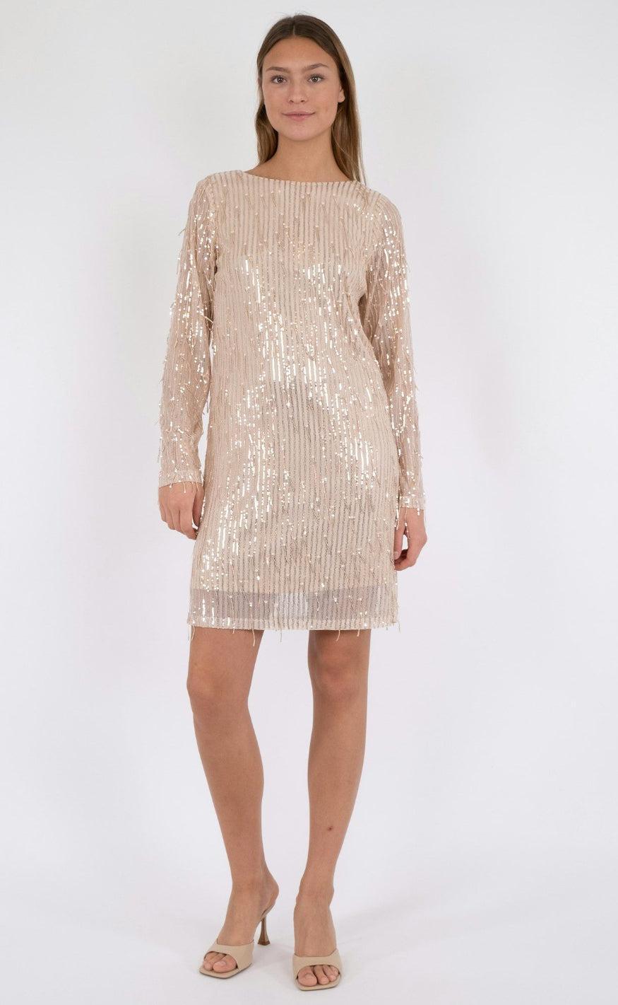 Neo Noir Kjole - Maline - Rose Gold