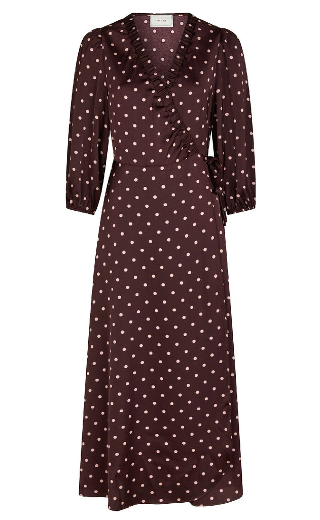 Neo Noir Kjole - Malinga Dot - Wine