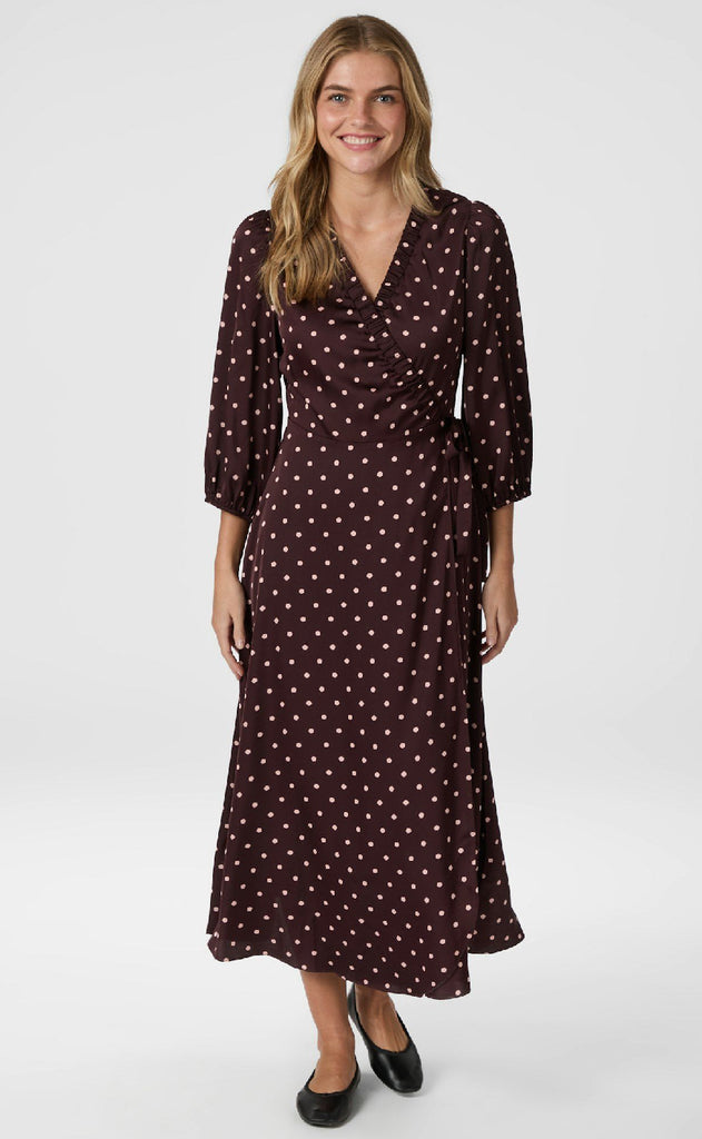 Neo Noir Kjole - Malinga Dot - Wine