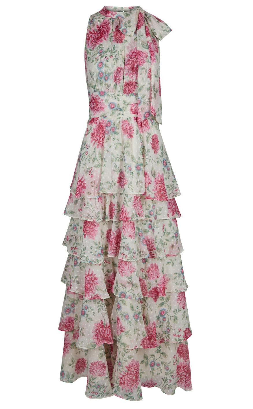 Neo Noir Kjole - Marli Big Flower - Creme