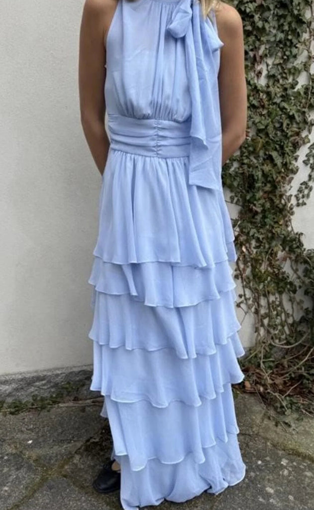 Neo Noir Kjole - Marli Chiffon - Light Blue