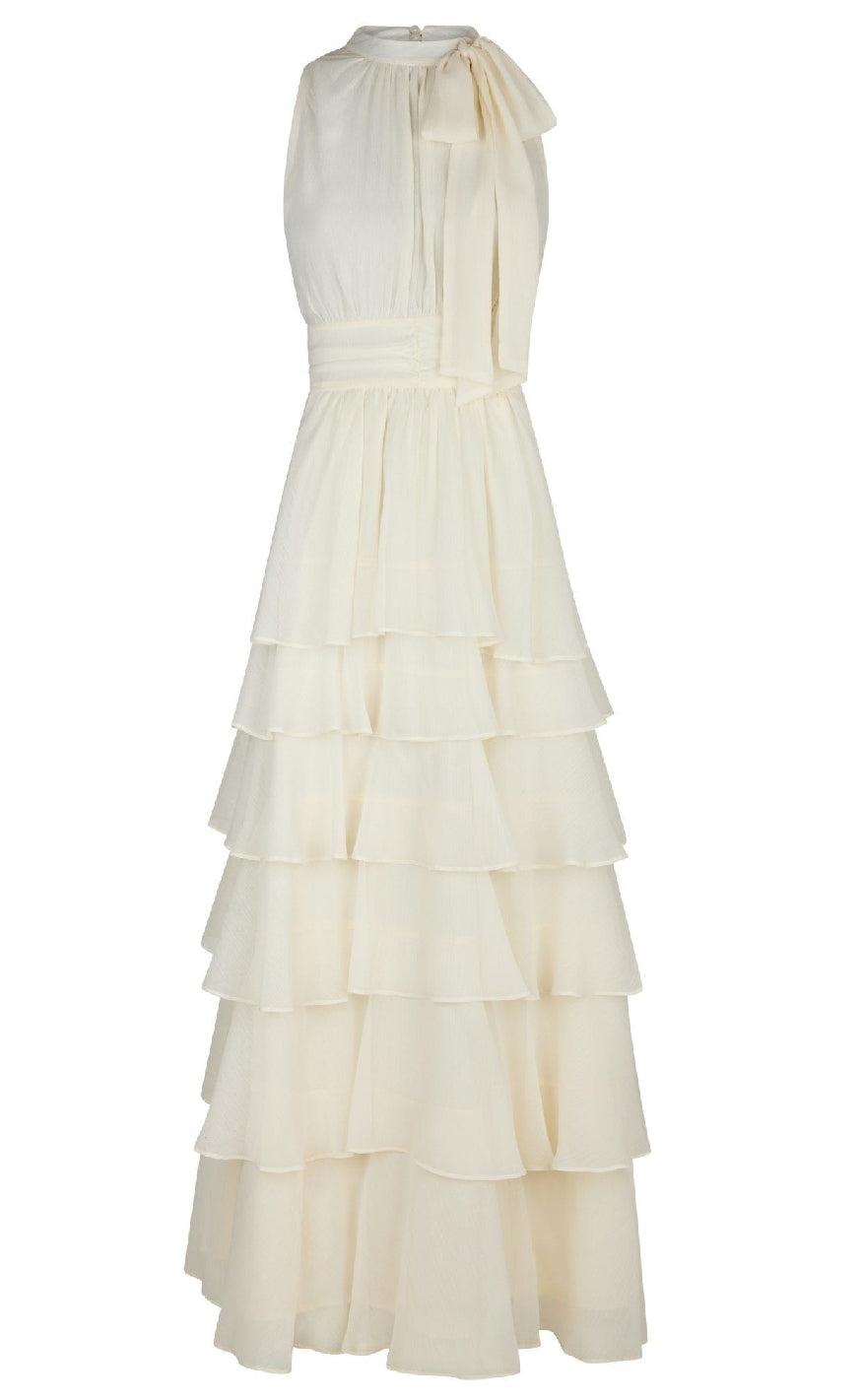 Neo Noir Kjole - Marli Chiffon - Light Yellow