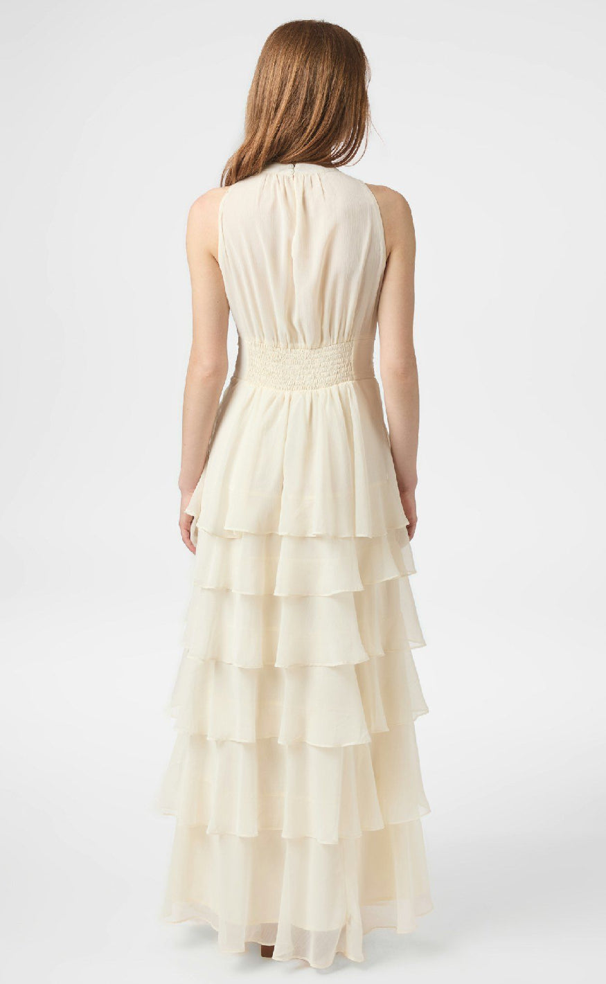 Neo Noir Kjole - Marli Chiffon - Light Yellow