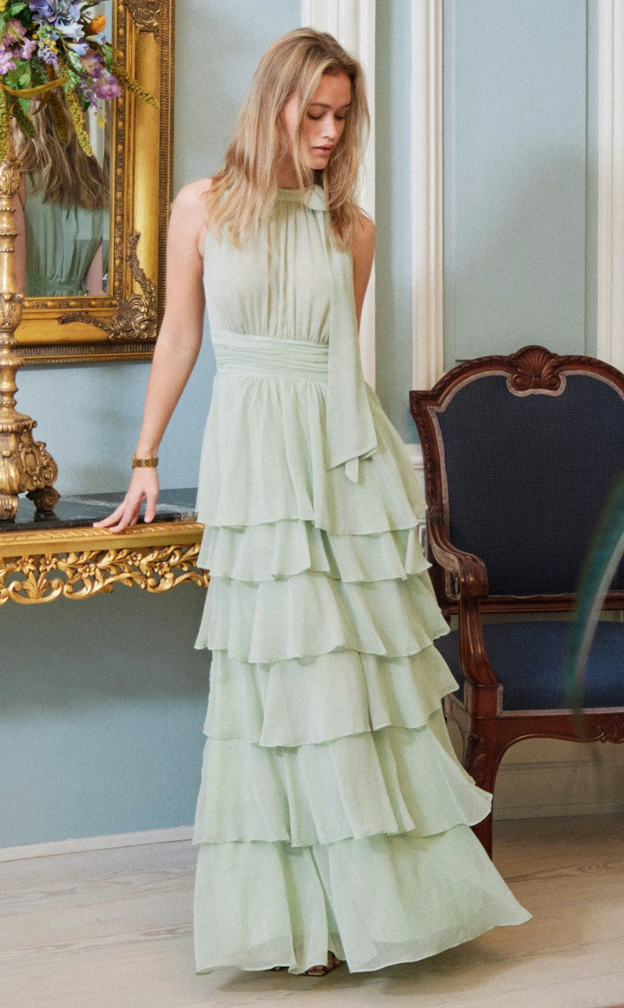 Neo Noir Kjole - Marli Solid - Light Green