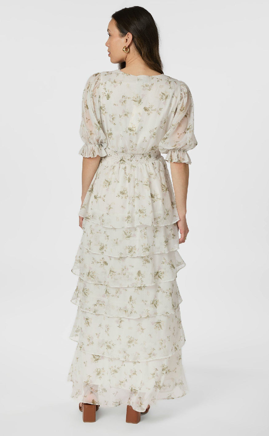 Neo Noir Kjole - Noorie Flower - Off White