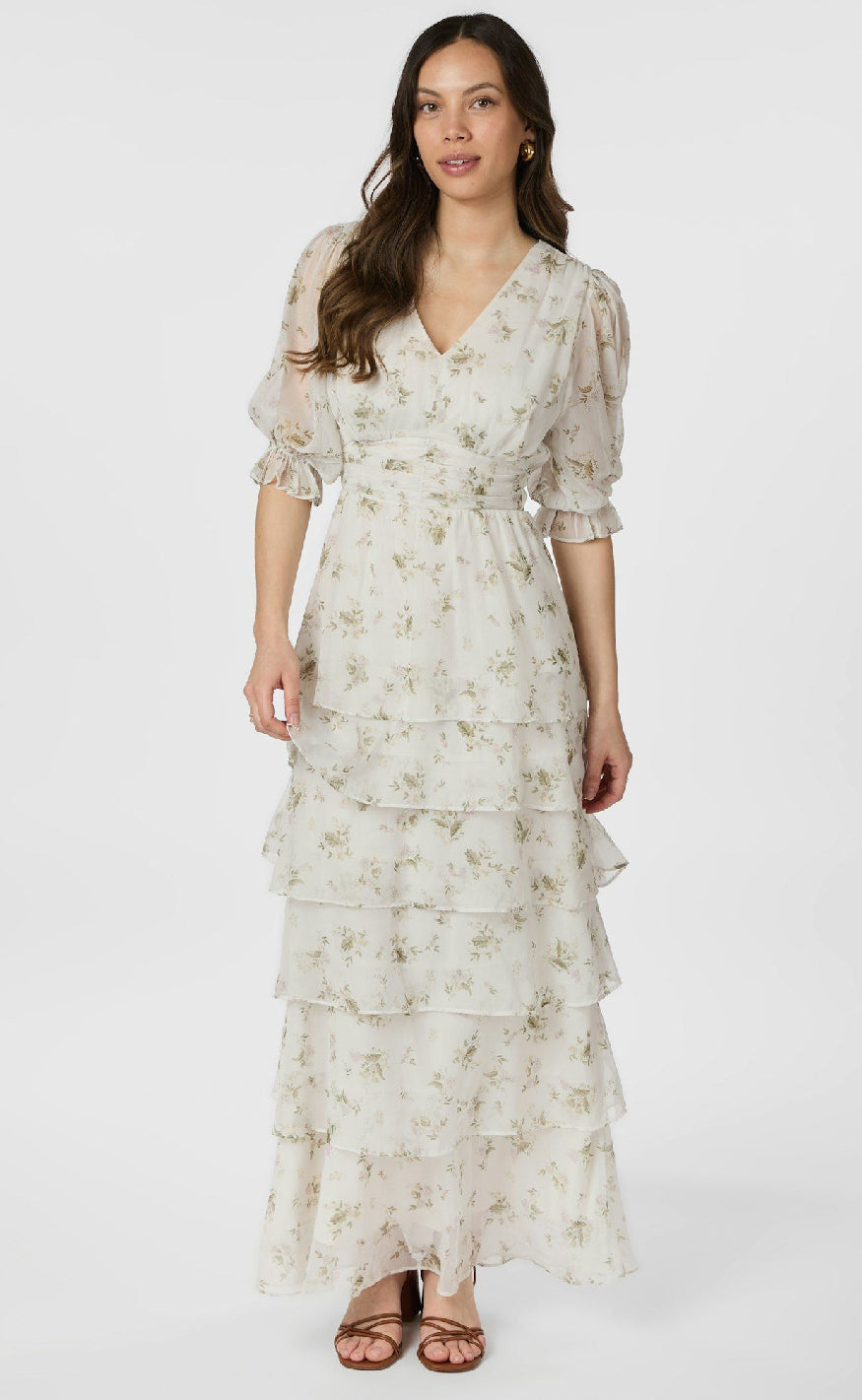 Neo Noir Kjole - Noorie Flower - Off White