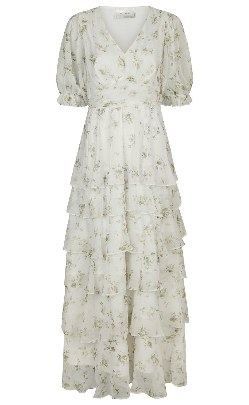 Neo Noir Kjole - Noorie Flower - Off White