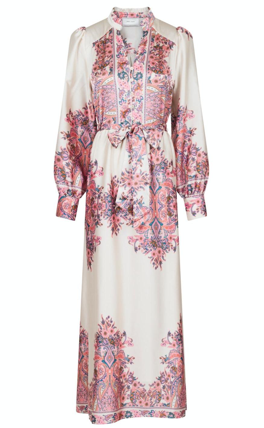 Neo Noir Kjole - Nova Paisley - Light Pink