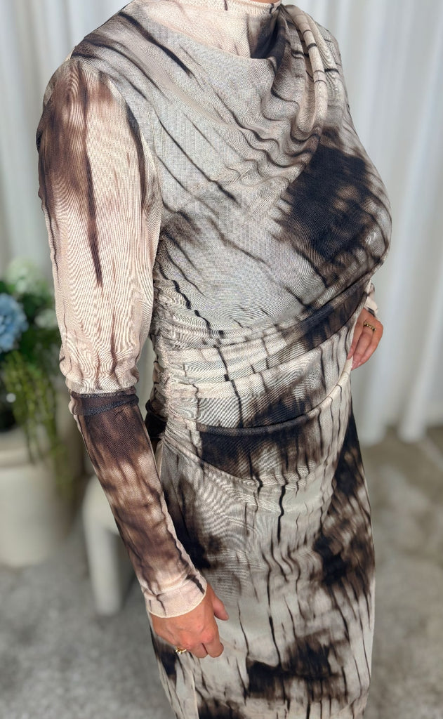 Neo Noir Kjole - Onessa - Dusty Brown