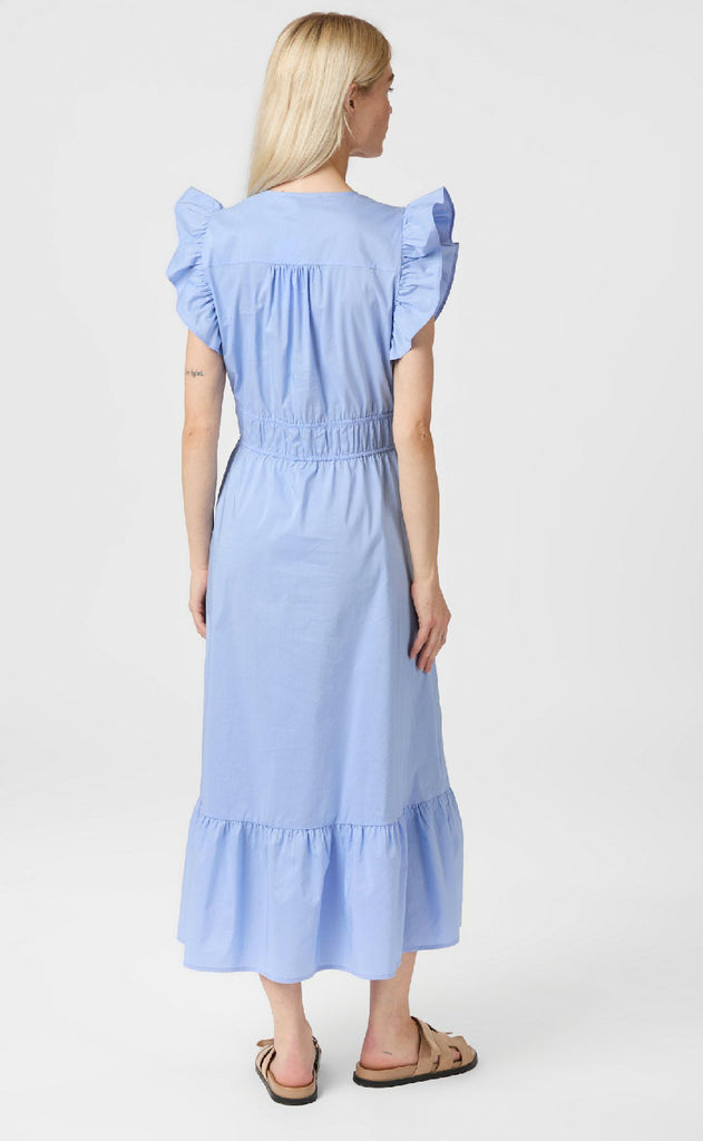 Neo Noir Kjole - Pollana Poplin - Sky Blue