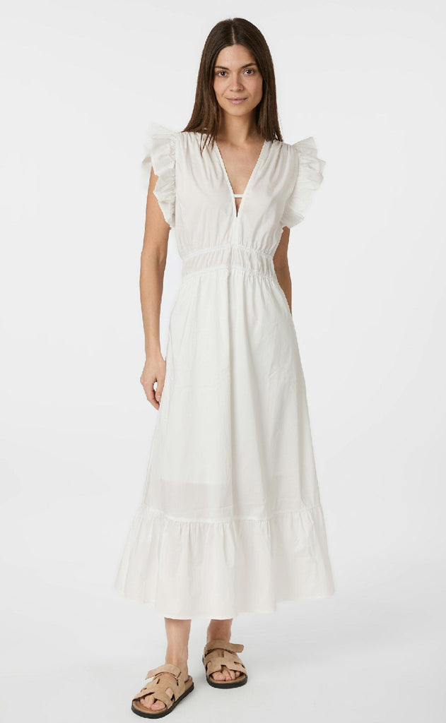 Neo Noir Kjole - Pollana Poplin - White